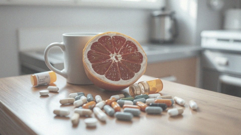 Jakie są zalecenia dotyczące przyjmowania leków i spożywania grejpfruta?