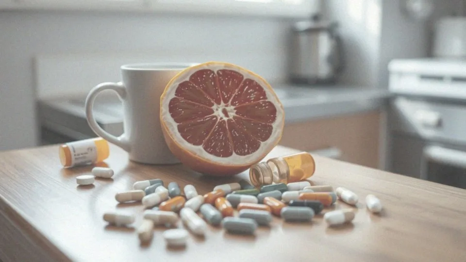 Jakie są zalecenia dotyczące przyjmowania leków i spożywania grejpfruta?