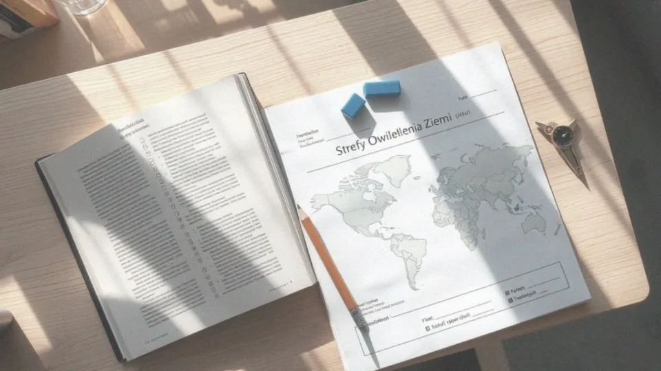 Jakie zadania zawiera karta pracy do lekcji o strefach oświetlenia Ziemi?