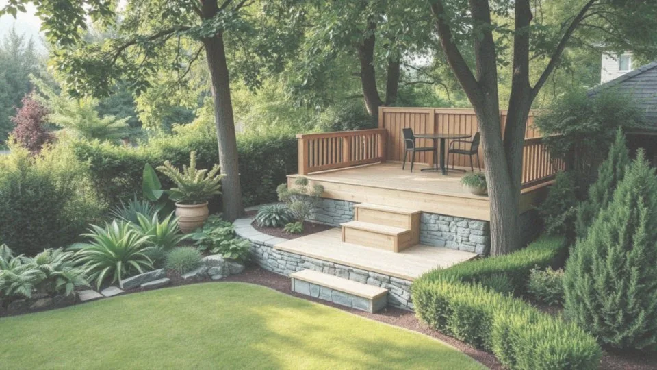 Jakie są zalety tarasu na podwyższeniu w ogrodzie?