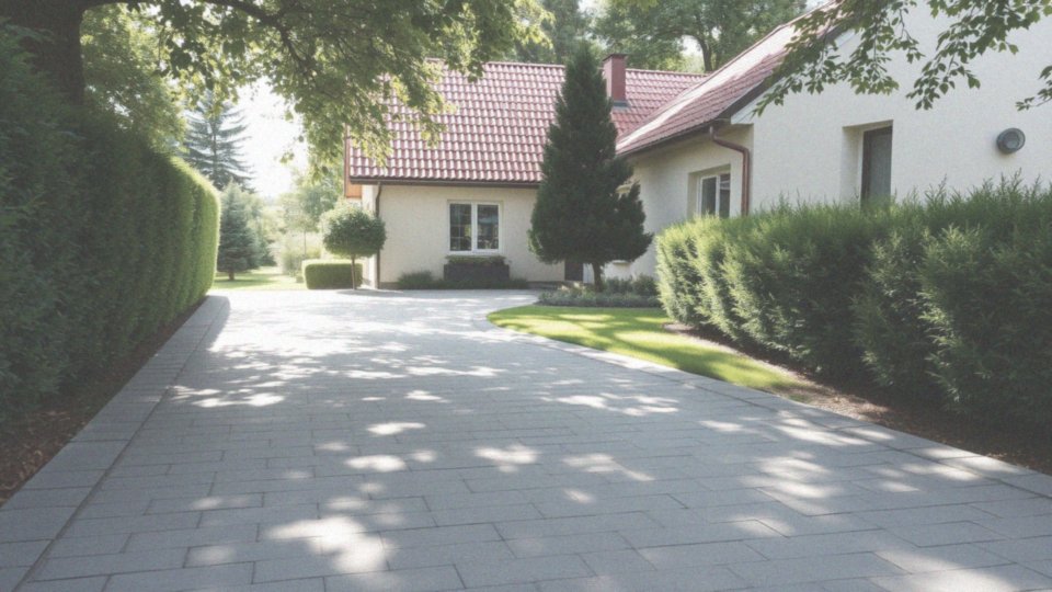 Jak styl architektoniczny wpływa na dobór kostki brukowej do brązowego dachu?
