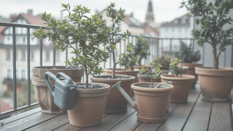 Co powinno się wiedzieć o podlewaniu drzewek na balkon?